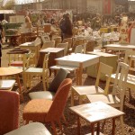 Your dose of vintage furniture, courtesy of Mauerpark Flohmarkt.