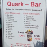 The Quark Bar menu.