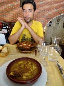 First meal in Aix--tagine and couscous!