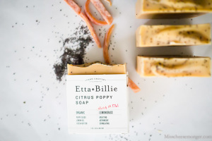 Etta + Billie's Citrus Poppy Soap.