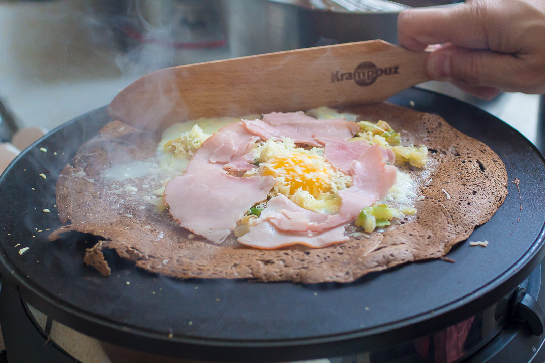 My first Youtube video! Watch M. Cheesemonger make this savory crêpe at home!