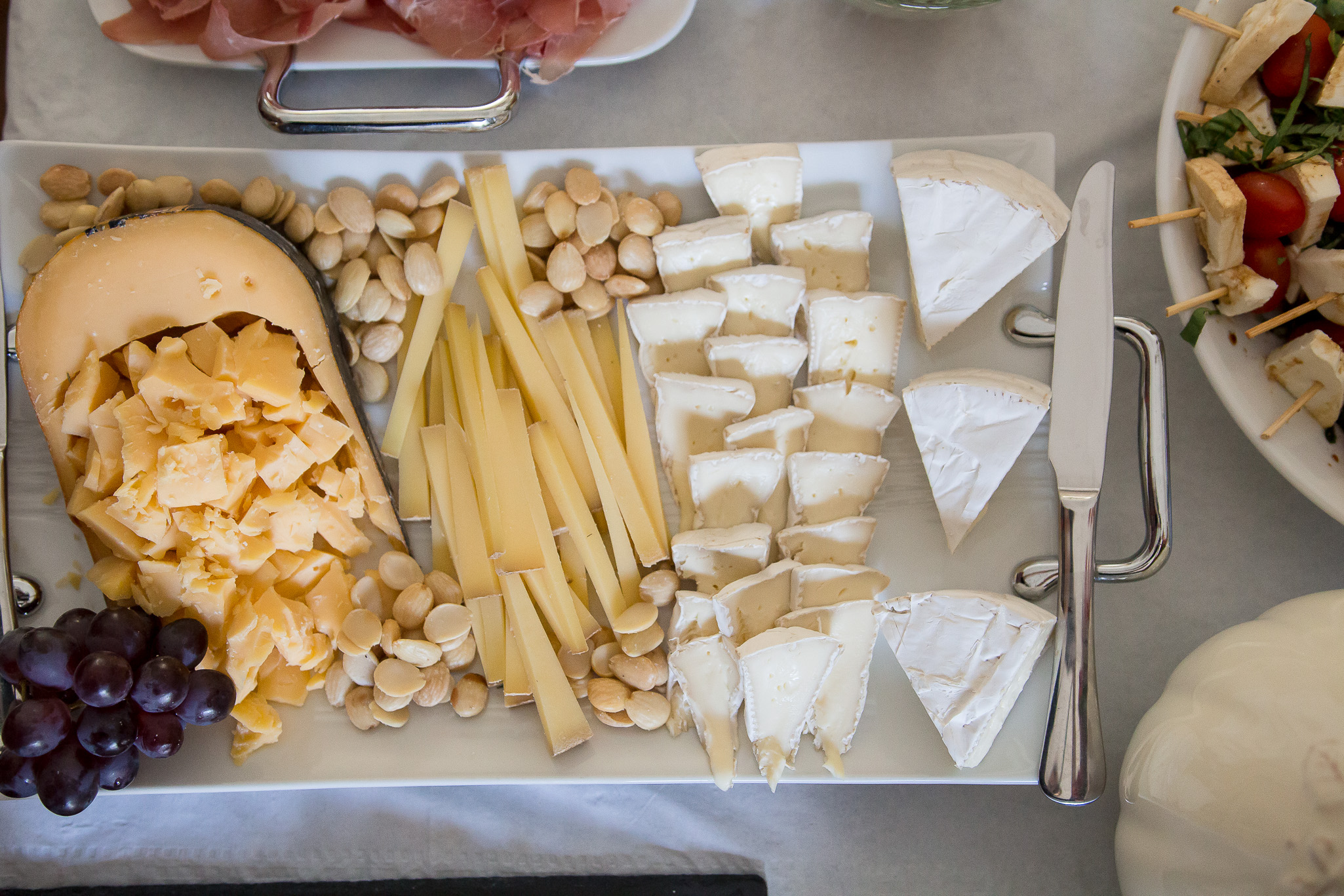 Some Marcona almonds and a bit of fruit can dress up a cheese plate in no time.