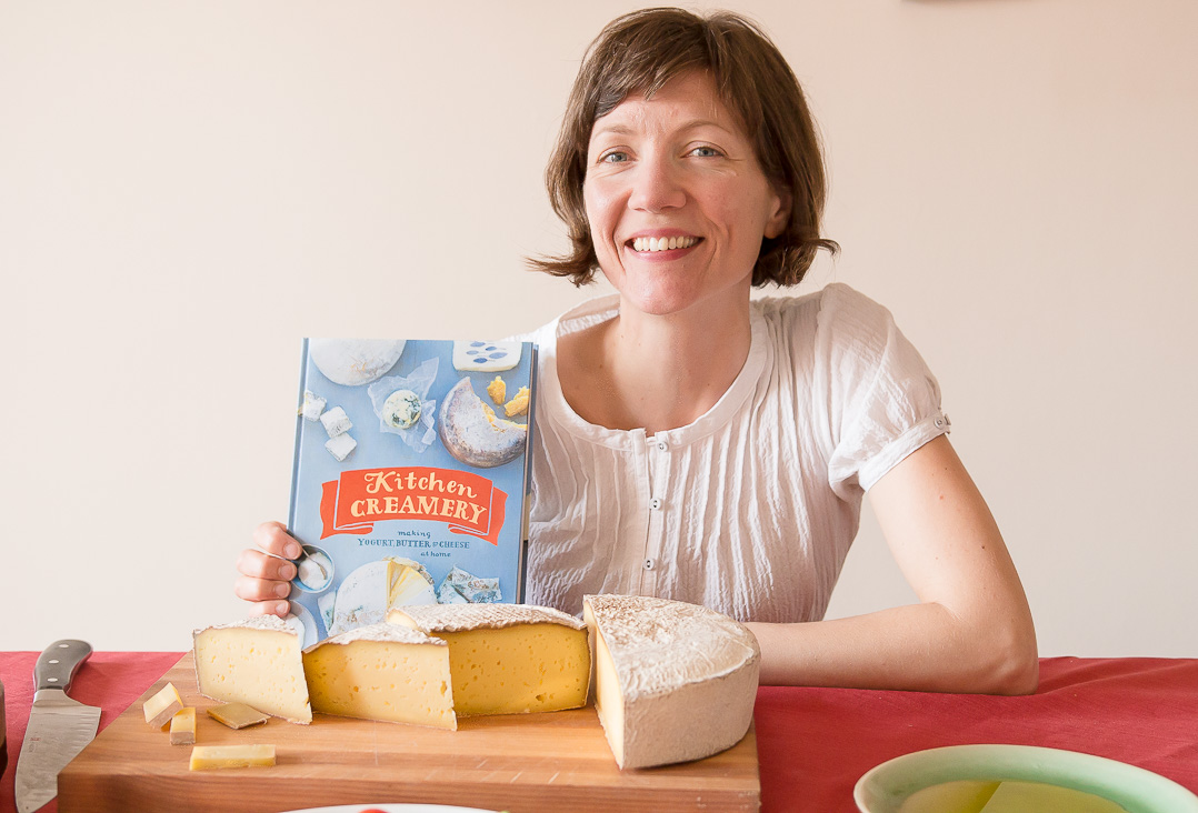 And here's Louella showing off her new book, Kitchen Creamery!