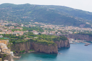 A panoramic view at the Bay of Naples.