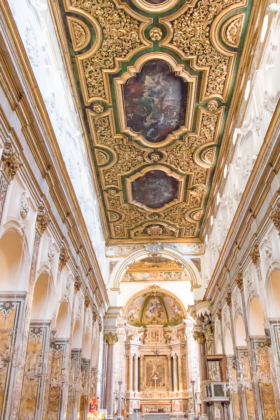 Inside the church at Amalfi.