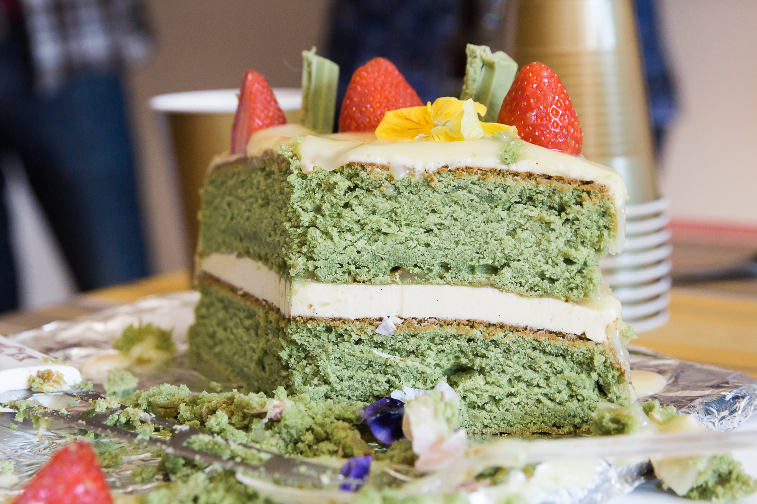 Green Tea Velvet Cake by Bunsen Baker! From misscheesemonger.com.