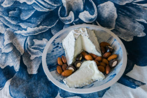 A cheese pairing with Bloomsdale, an American goat cheese. On misscheesemonger.com.