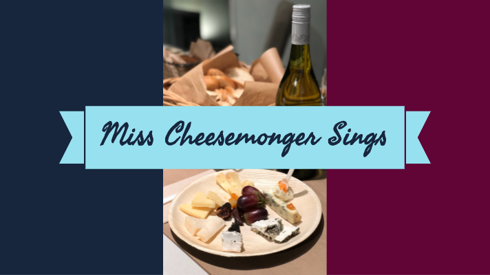 Miss Cheesemonger Sings special events, opera, cheese pairing, cheese event banner